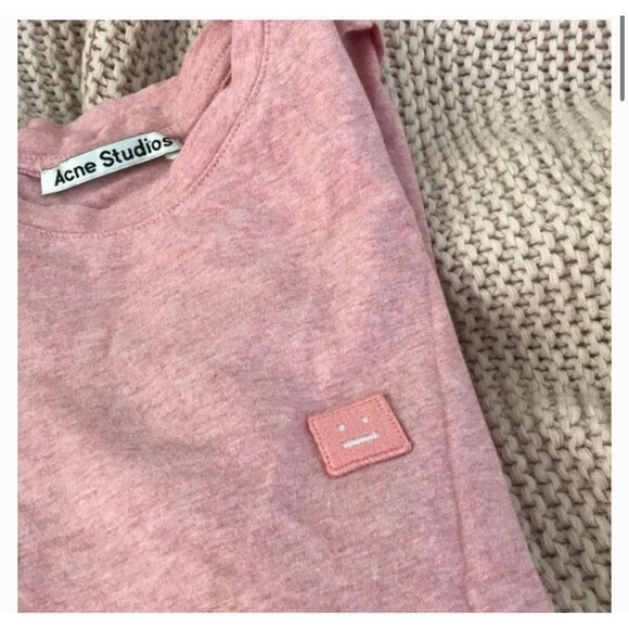 Acne studios muted marled red classic tee - Picture 2 of 8